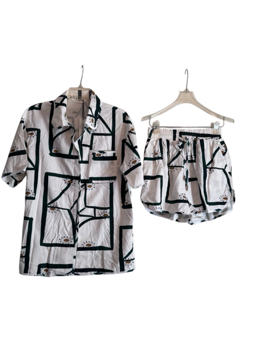 Commense Print Drawstring Shorts Set - Picture 3 of 9